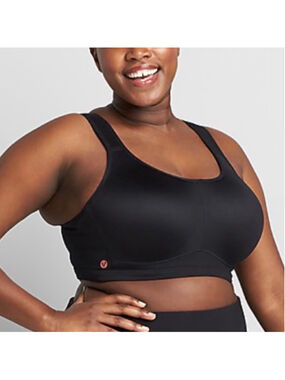 LIVI High-Impact Wicking Underwire Sports Bra Women’s Size 52DD Black Underwire
